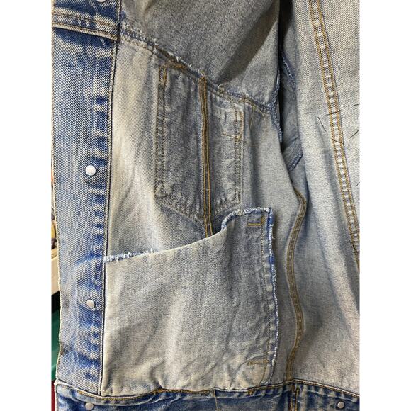 Vintage 1990’s Marlboro Denim Jacket With GUNS .N. ROSES patches. Size M - Picture 11 of 16